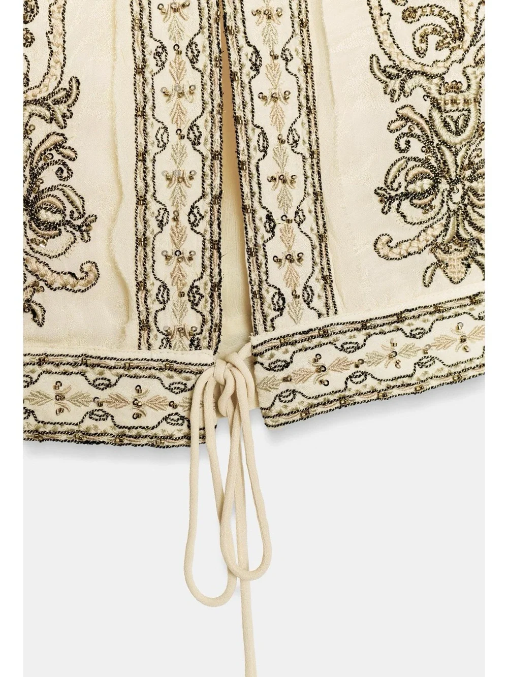Zara BEAD EMBROIDERED BLOUSE ZW COLLECTION